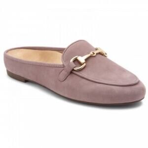 Vionic | Adeline Suede Mules Loafers Flats Slip On Horsebit Light Purple Size 6